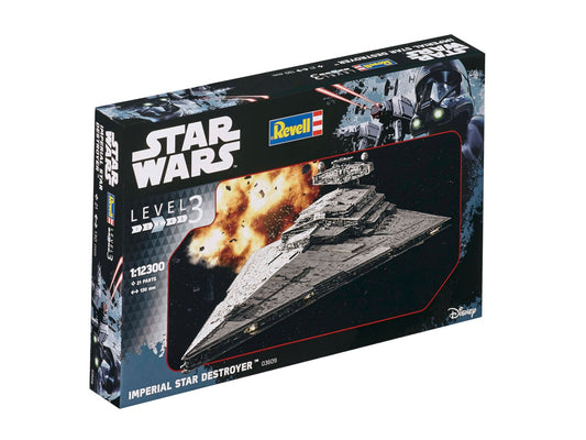 1/12300 STAR WARS IMPERIAL STAR DESTROYER REVELL SCALE MODEL KIT.NO PAINT.NO GLUE.KIT ONLY.