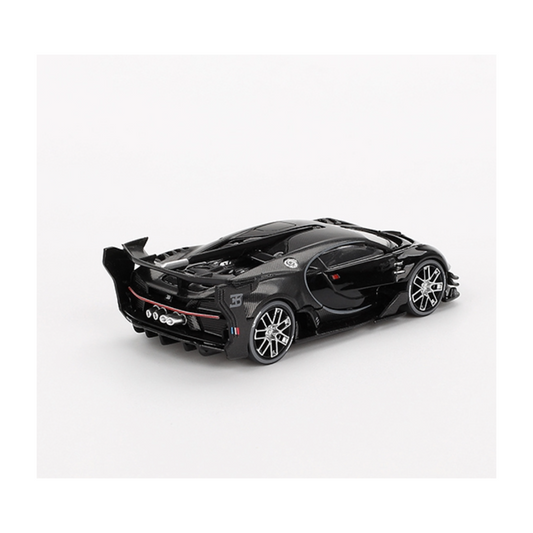 Bugatti Vision Gran Turismo Black MiniGt 1/64 scale model