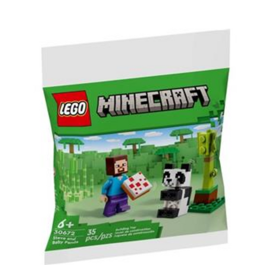 30672 Lego Minecraft Steve and Baby Panda