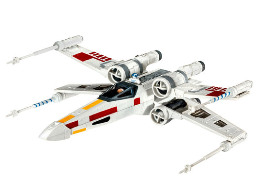 03601 STAR WARS X WING FIGHTER REVELL SCALE MODEL KIT. NO GLUE. NO PAINT. KIT ONLY.