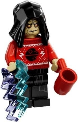 Emperor Palpatine in Holiday Outfit Lego Minifigure Star Wars.