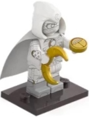 Moon Knight Marvel Studios Series 2 Collectable lego minifigure (Complete Set with Stand and Accessories) Media 1 of 1