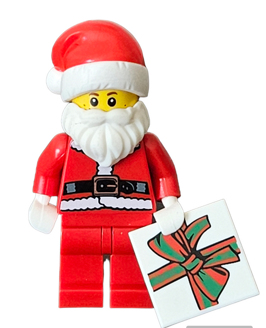 Santa Claus red hat custom Lego minifigure Media 1 of 1
