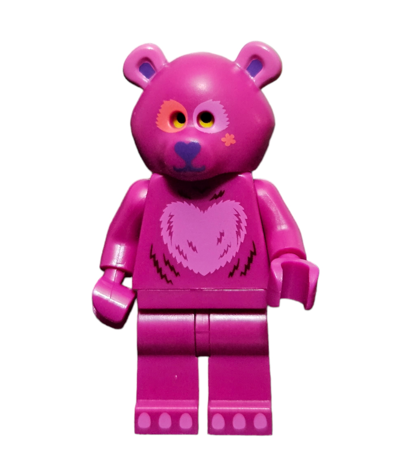 Valentines Pink heart teddy bear Lego minifigure Media 1 of 1