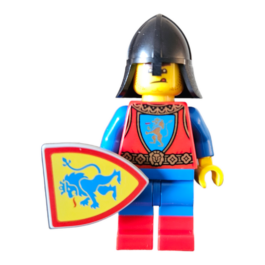 Lions Knights Lego minifigure Black helmut.