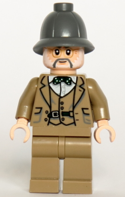 Professor Henry Jones Sr. Indiana Jones last crusade Lego Minifigure with accessories