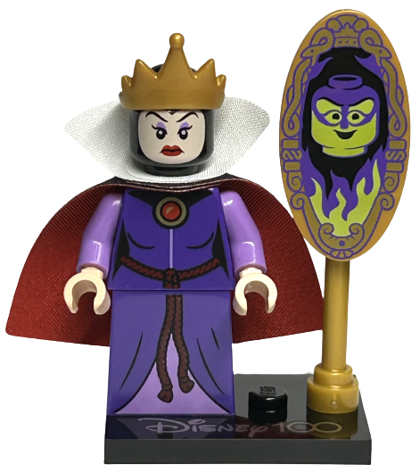 The Queen lego collectable minifigure Disney 100 (Complete Set with Stand and Accessories) Media 1 of 1