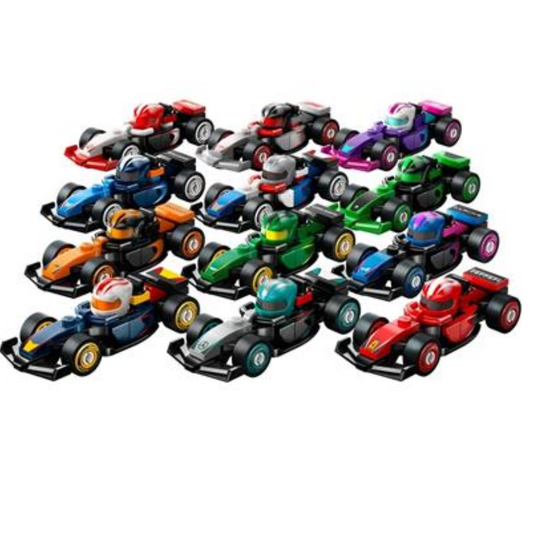 LEGO F1 Collectible Race Cars (Complete Series of 12 Complete Race Car Sets)