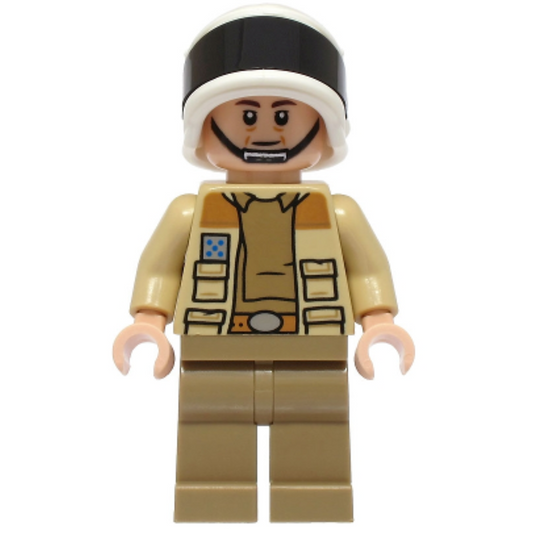 Captain Antilles - Dark Tan Shirt, Large Rank Badge Star Wars Lego Minifigure