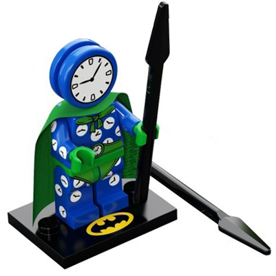 Clock King, The LEGO Batman Movie, Series 2 (Complete Set with Stand and Accessories)