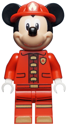Mickey Mouse - Fire Fighter- Lego minifigure Disney Media 1 of 1