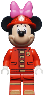 Minnie Mouse - Fire Fighter Lego Minifigure disney Media 1 of 1