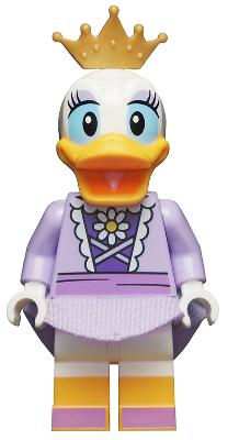 Daisy Duck - Lavender Dress, Gold Crown Lego Disney minifigure Media 1 of 1