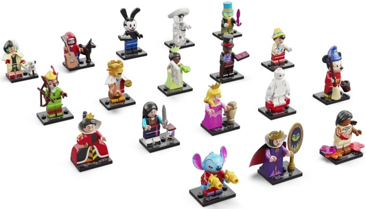 Lego Minifigures Disney 100 (Complete Series of 18 Complete Minifigure)