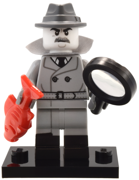 Film Noir Detective Series 25 Lego Minifigure (Complete Set with Stand and Accessories)