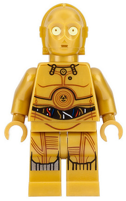 C-3PO - Colorful Wires, Printed Legs Lego Star Wars minifigure Media 1 of 1