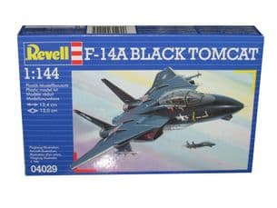 1/144 F-14A "BLACK TOMCAT" Revell Scale Model Level 3 Kit. No Glue No Paint. Kit Only
