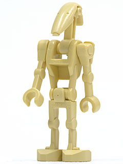Battle Droid - Tan, Straight Arms Lego minifigure star wars