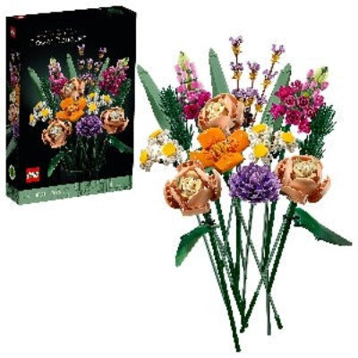 10280 Lego icons flower bouquet box and bouquet